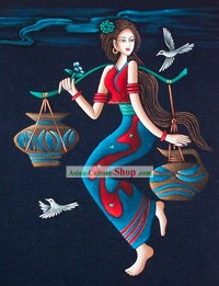 Batik Hanging-Chinese Beauty 3