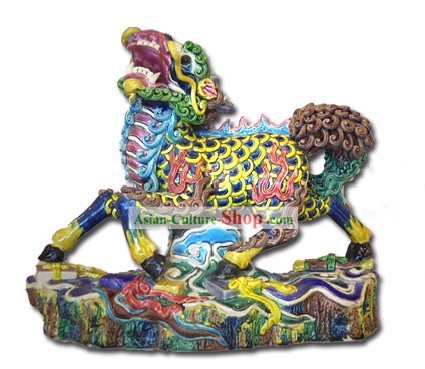 Chinese Cochin Ceramics-Four Treasures Kylin King