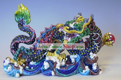 Chinese Cochin Ceramics-Large Dragon Playing with Ball