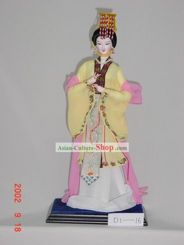 Handmade Peking Silk Figurine Doll - Wu Zetian,First Woman Emperor in Chinese History