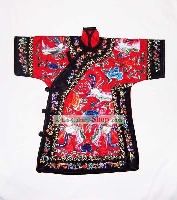 100 Percent Hand Made Embroidery Red Chinese Empress's Robe