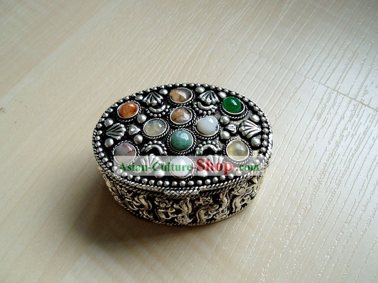 Tibet Silver Jewelry Box
