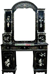 Chinese Classic Palace Lacquer Ware Mirror Cabinet