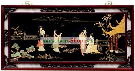 Chinese Palace Hanging Lacquer Ware Mirror Series-Ancient Four Beauties