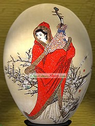 Chinese Wonders Hand Painted Colorful Egg-Zhao Jun(one of four ancient beauties)