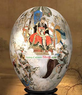 Chinese Wonders Hand Painted Colorful Egg-Dragon King of West Journey