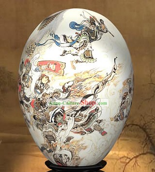 Chinese Wonders Hand Painted Colorful Egg-Mighty Monkey King of West Journey