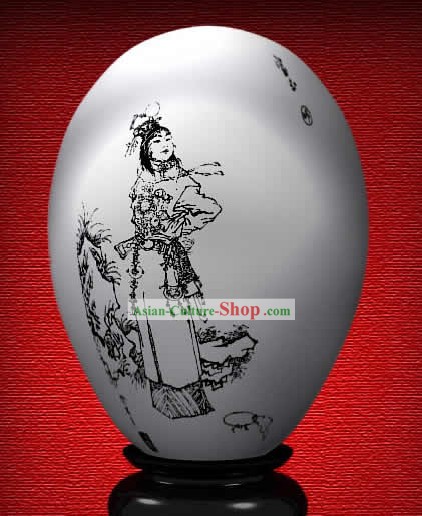 Chinese Wonder Hand Painted Colorful Egg-Jia Baoyu of The Dream of Red Chamber
