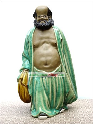 Hand Made Foshan Shi Wan Artistic Ceramics Statue-Ancient Hero
