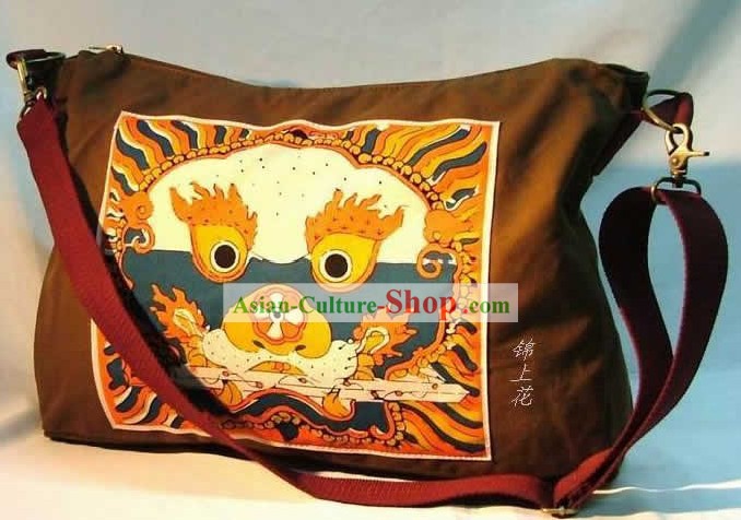 Classic Batik Brave Dragon Flax Bag