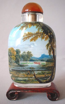 Snuff Bottles With Inside Painting Birds Series-Autumn