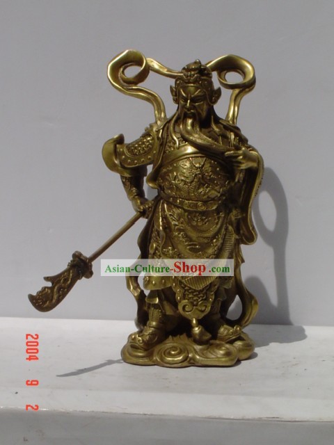 Chinese Classic Brass Statue-Guan Gong