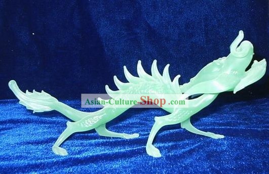 Chinese Classic Coloured Glaze Works-Lucky Green Dragon