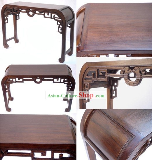 Chinese Ancient Classic Hand Carved Large Wood Console Table