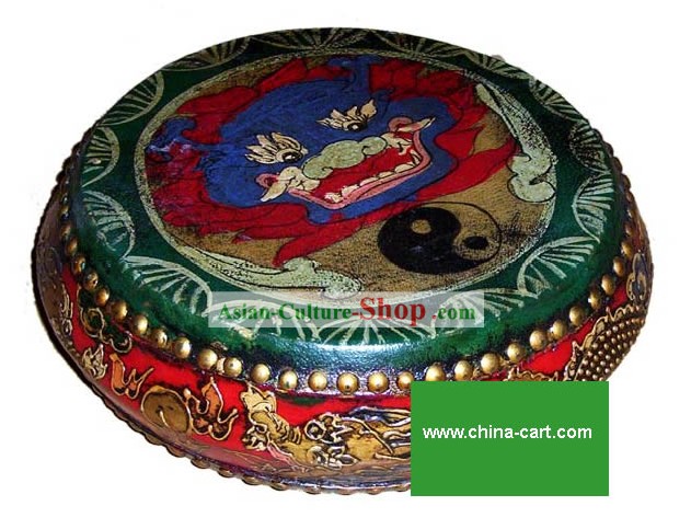 Chinese Classic Coloured Drawing Shu Gu(Drum)