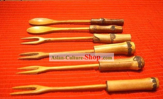 Chinese Hand Made Bamboo Fork