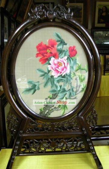 Chinese Double-sided Embroidery Handicraft-Blooming Peony