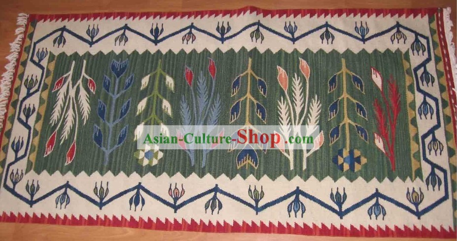 Art Decoration China Tibetan Large Hand Made Wool Rug (70¡Á135cm)