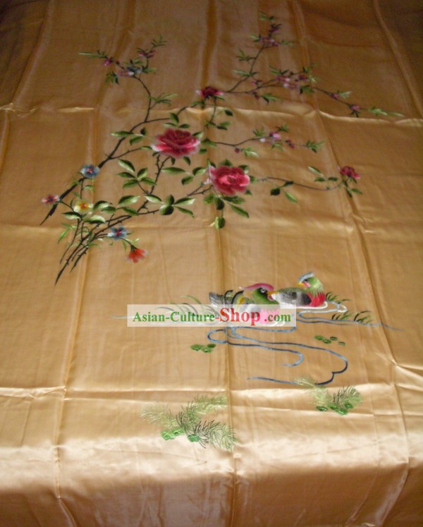 Chinese Hand Embroidery Bedcover-Lucky Dragon