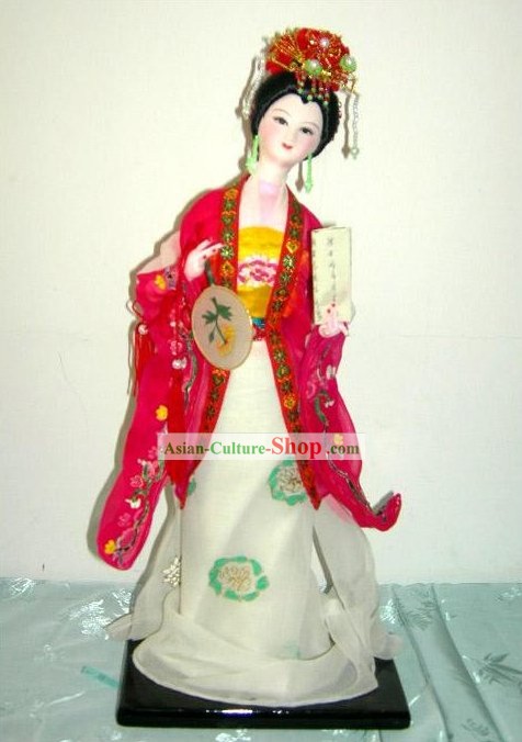 Handmade Peking Silk Figurine Doll - Shang Guan Wan Er