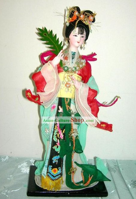 Handmade Peking Silk Figurine Doll - Luo Shen