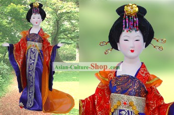 Handmade Peking Silk Figurine Doll - Tang Dynasty Beauty Empress 2