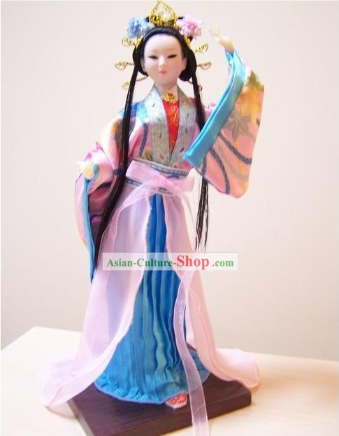 Handmade Peking Silk Figurine Doll - Diao Chan (One of Ancient Four Beauties)