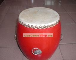 Chinese Traditional 30cm Diameter Red Drum