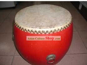 Chinese Traditional 33.3cm Diameter Red Drum