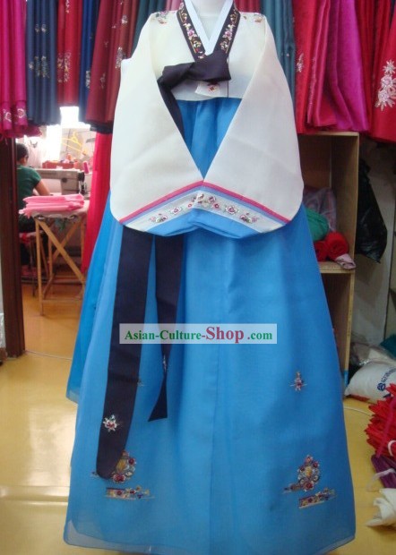 Korean Classic 100 Percent Handmade Wedding Korean Hanbok for Woman
