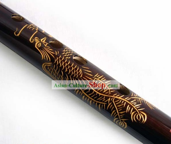 Chinese Traditional Dragon and Phoenix Bamboo Flute