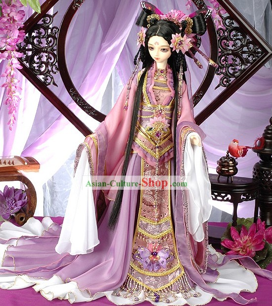 Chinese Classical Princess Costume and Hair Accessories Complete Set