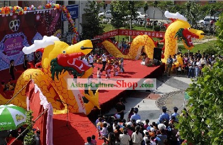 198 Inches Height Celebration Inflatable Dragon
