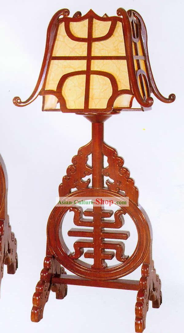 30 Inches Height Large Chinese Hand Made Wooden Desk Lantern