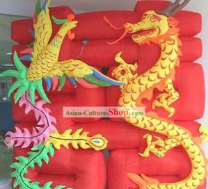 Wedding Celebration Inflatable Dragon and Phoenix Double Happiness