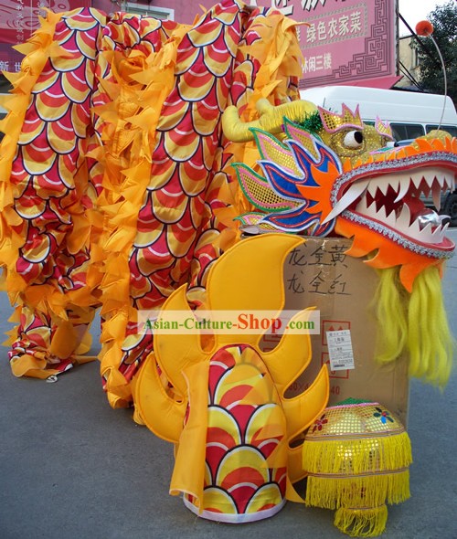 Competition and Parade Children Dragon Dance Costume Complete Set