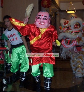 Happy Celebration Laughing Male Mask, Costumes and Belt Set