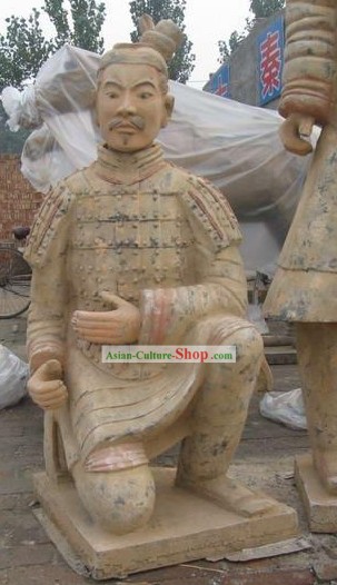 Xian Classical Terra Cotta Kneeling Warrior(exactly the same as the antique)