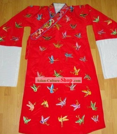Handmade Embroidered Butterfly Clothing for Ancient Young Men Xiao Sheng