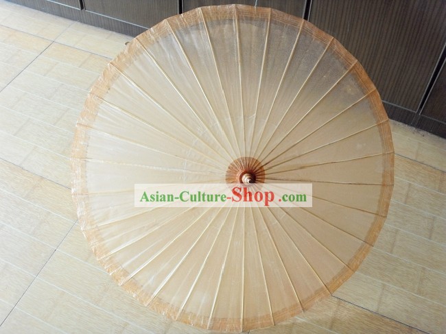 Chinese Hand Made Ancient Plain Colour Paper Umbrella