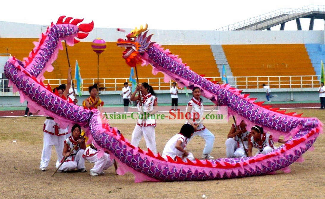 Traditional Chinese Dragon Dance Costumes Complete Set for Women