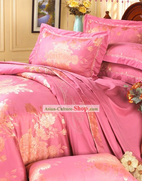 Romantic Pink Wedding China Bedrooms Set