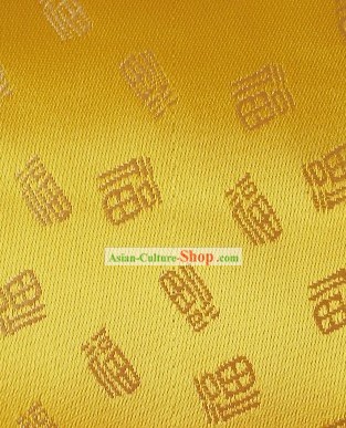Lucky Fu Gold Fabric