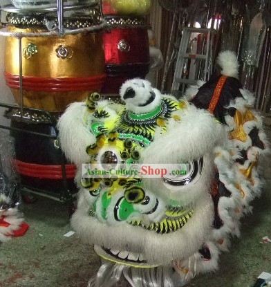 Competition and Parade Chinese Southern Lion Dance Costumes Complete Set