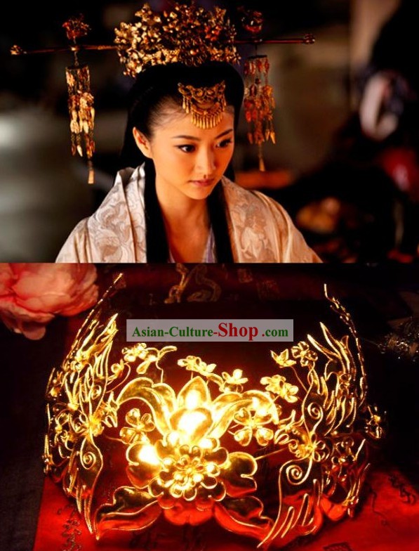 Handmade Tang Wedding Empress Phoenix Crown/Chinese Wedding Hat