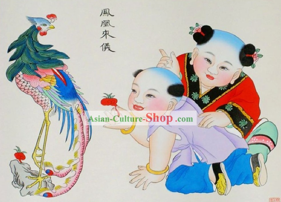 Yangliuqing Folk Painting/Chinese New Year Paintings - Phoenix Painting