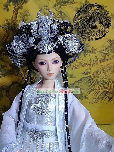 Chinese Stunning Empress Clothing and Hair Decoration Full Set