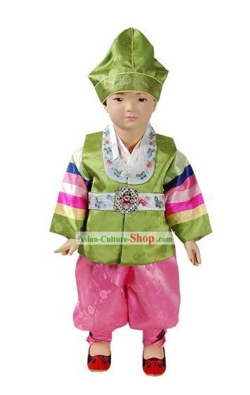 Happy New Year Korean Baby Boy Hanbok Complete Set