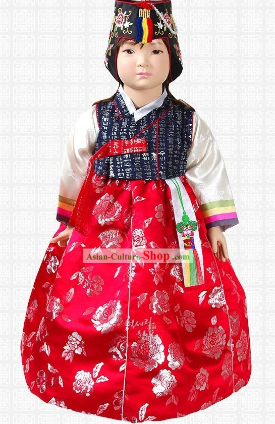 Traditional Korean Girl Hanbok Complete Set