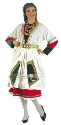 Macedonian Female Traditional Greek Dance Costume
